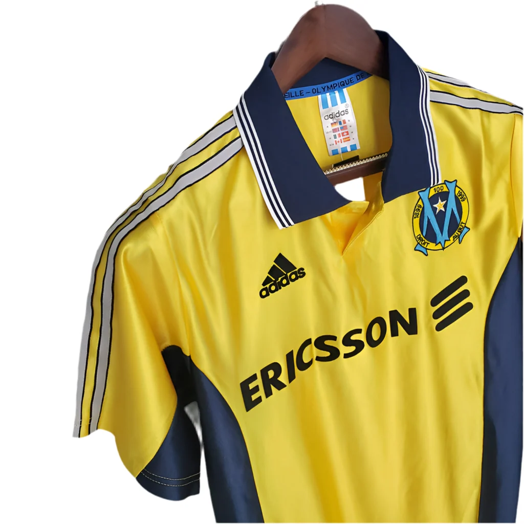 Camisola Marseille Retrô 1998/1999 Amarela - - Image 4