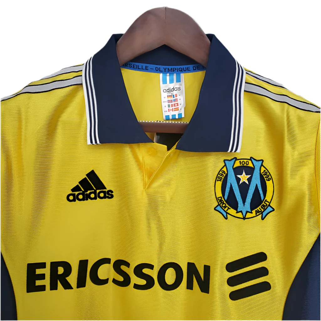 Camisola Marseille Retrô 1998/1999 Amarela - - Image 5