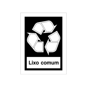 Sinalética Informação Lixo Comum - CQ0058