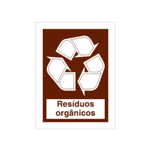 Sinalética Informação Resíduos Orgânicos - CQ0055