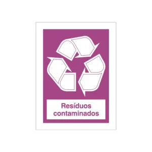 Sinalética Informação Resíduos Contaminados - CQ0068
