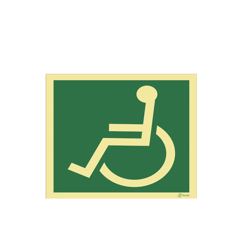 Sinalética de Emergência para Pessoas com Deficiência ou Mobilidade Condicionada - E0130