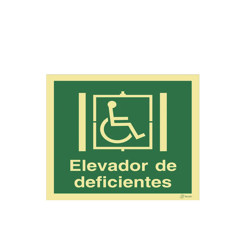 Sinalética Elevador de Deficientes - E0133