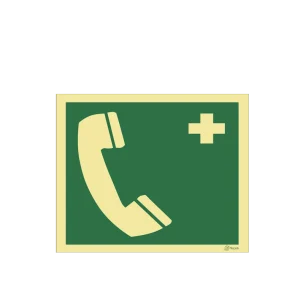Sinalética Telefone de Primeiros Socorros - E0229