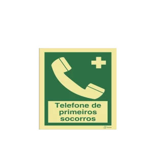 Sinalética Telefone de Primeiros Socorros - E0299