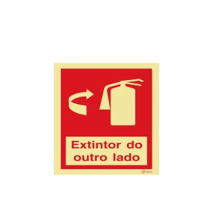 Sinalética Extintor do Outro Lado - I0030