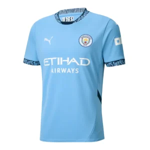 Camisola Manchester City I 24/25 - Azul e Branca