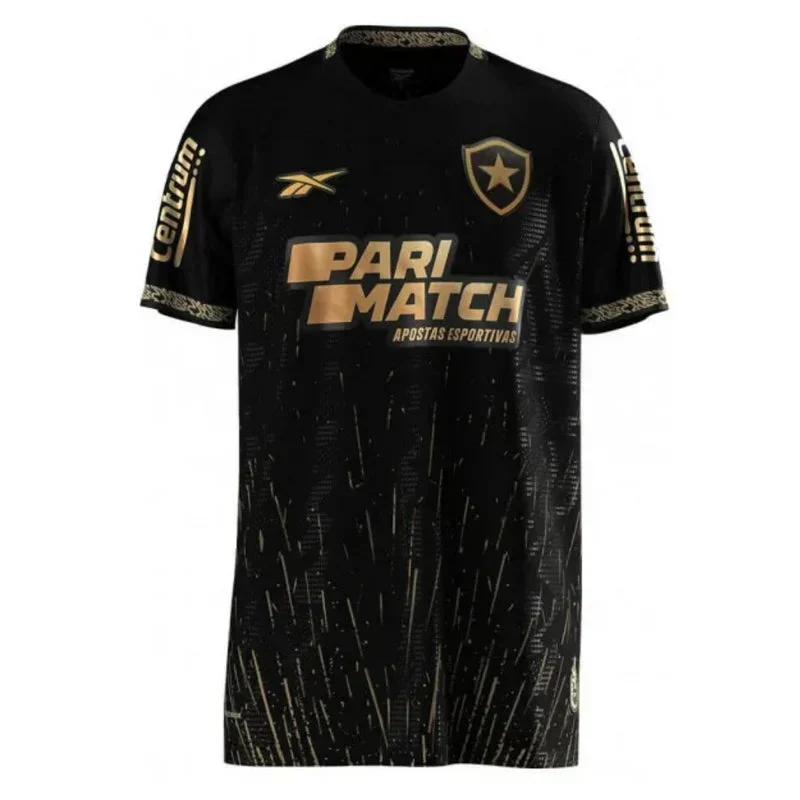 Camisola Botafogo II 24/25 com patrocínio - Preto e Dourado - Image 2
