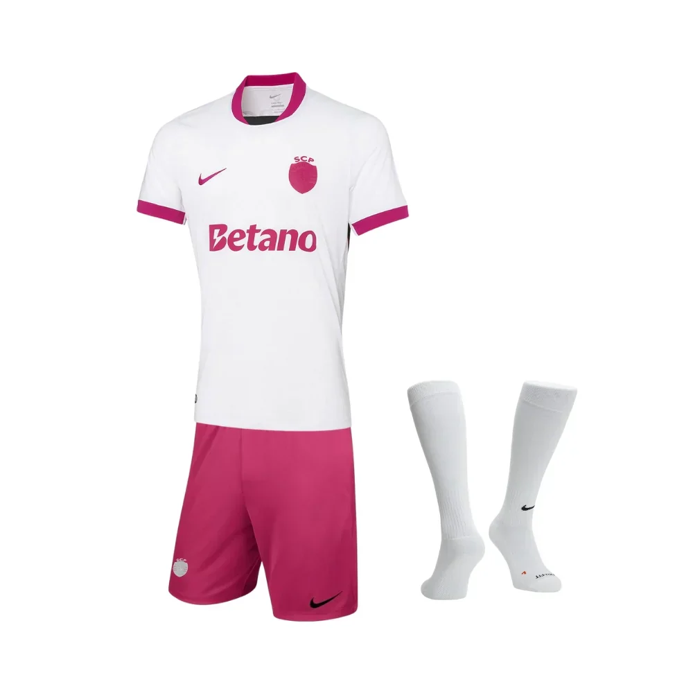 Kit Infantil Sporting 25/26 - Edição Especial Outubro Rosa - Image 2