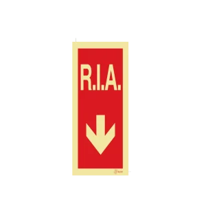 Sinalética R.I.A. Rede de Incêndio Armada em Baixo – I0427