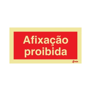 Sinalética Afixação Proibida – PR0360