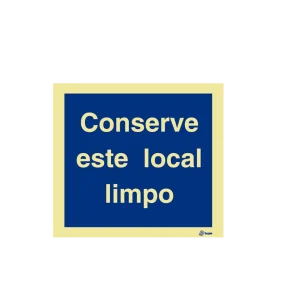 Sinalética Conserve Este Lugar Limpo – IN0188