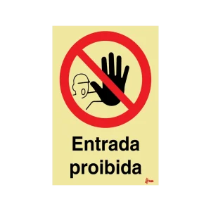 Sinalética Entrada Proibida – PR0083