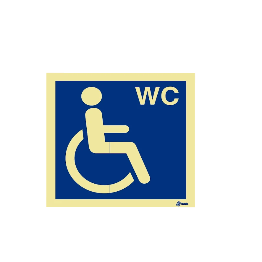 Sinalética Instalações Sanitárias WC para Utilizadores com Mobilidade Condicionada – IN0263