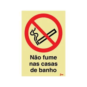 Sinalética Não Fume nas Casas de Banho – PR0033