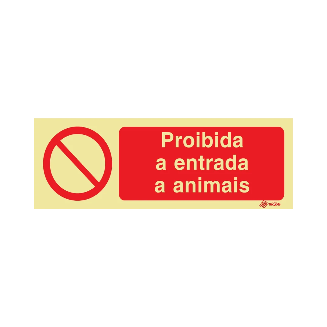 Sinalética Proibida a Entrada a Animais – PR0331 - Image 2