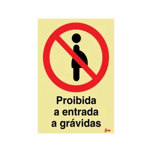 Sinalética Proibida a Entrada a Grávidas – PR0097