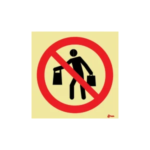 Sinalética Proibida a Entrada com Sacos para além deste Ponto – PR0064