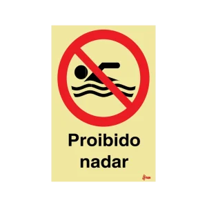 Sinalética Proibido Nadar – PR0140