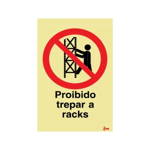 Sinalética Proibido Trepar a Racks – PR0261