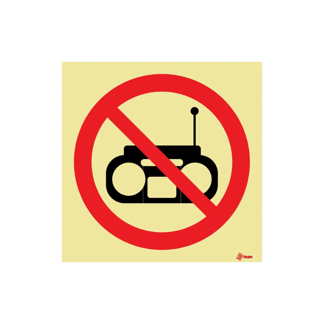 Sinalética Proibido o Uso de Rádio – PR0287 - Image 2
