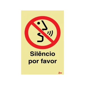 Sinalética Silêncio por Favor – PR0312
