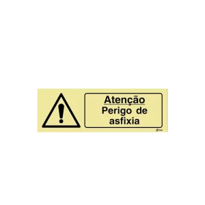 Sinalética Atenção Perigo de Asfixia - IS0402