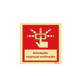 Sinalética Ativação Manual Extinção - I0320