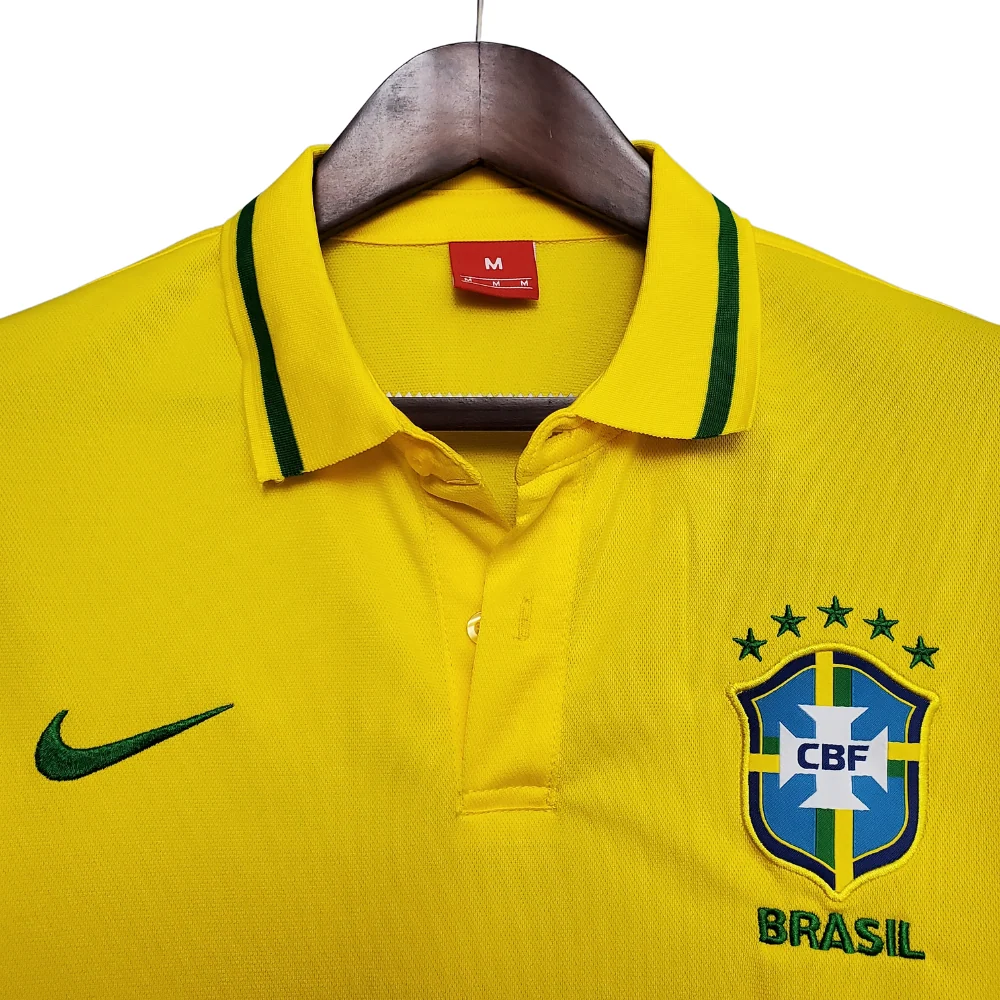 Camisola Polo Brasil Amarela - Masculina - Image 5