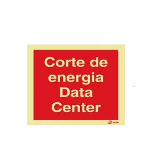 Sinalética Corte de Energia Data Center - I0521