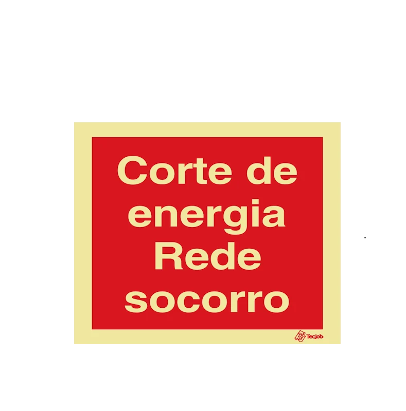 Sinalética Corte de Energia Rede Socorro - I0525