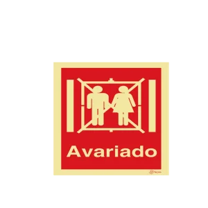 Sinalética Elevador Avariado – I0372