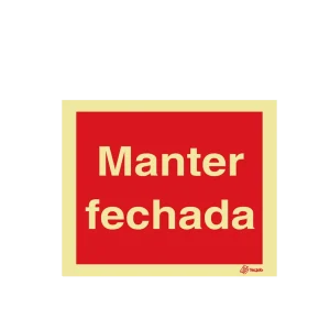 Sinalética Manter Fechada - I0505