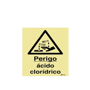 Sinalética Perigo Ácido Clorídrico - IS0276