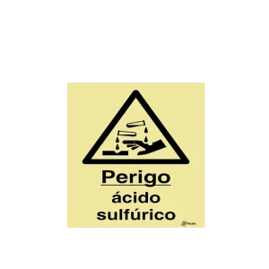 Sinalética Perigo Ácido Sulfúrico - IS0275