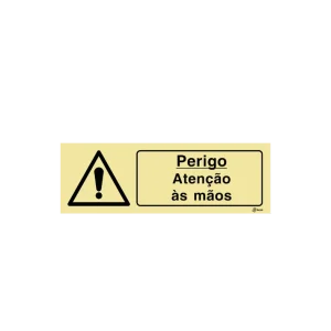 Sinalética Perigo Atenção às Mãos - IS0408