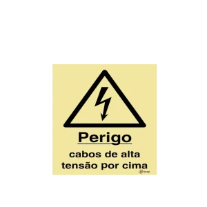 Sinalética Perigo Cabos de Alta Tensão por Cima – IS0150
