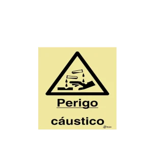Sinalética Perigo Cáustico - IS0274