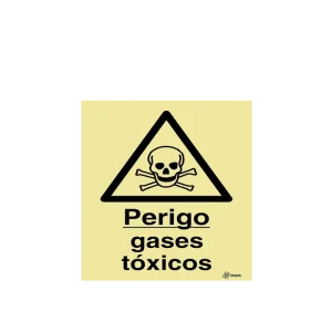 Sinalética Perigo Gases Tóxicos - IS0164
