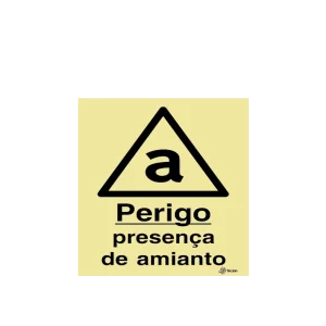 Sinalética Perigo Presença de Amianto - IS0346