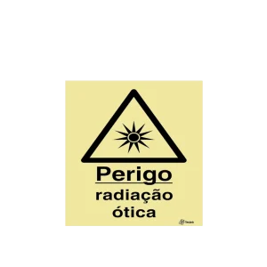 Sinalética Perigo Radiação Ótica - IS0347