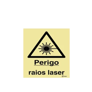 Sinalética Perigo Raios Laser - IS0154
