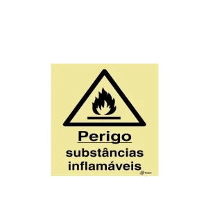 Sinalética Perigo Substâncias Inflamáveis - IS0287