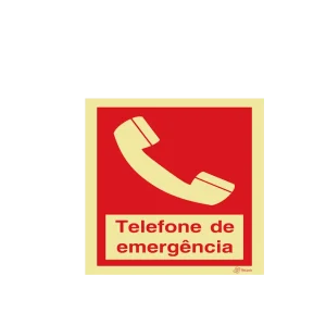 Sinalética Telefone de Emergência - I0274