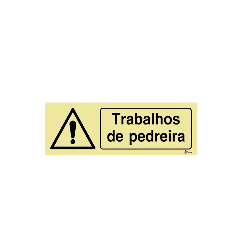Sinalética Trabalhos na Pedreira - IS0417