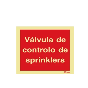 Sinalética Válvula de Controlo de Sprinklers - I0552